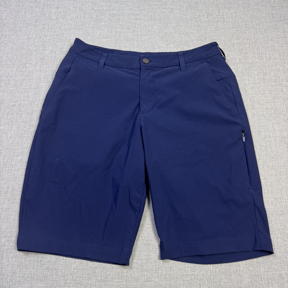 Lululemon ABC Classic Fit 10" Golf Shorts Mens 30 Blue Athletic Performance